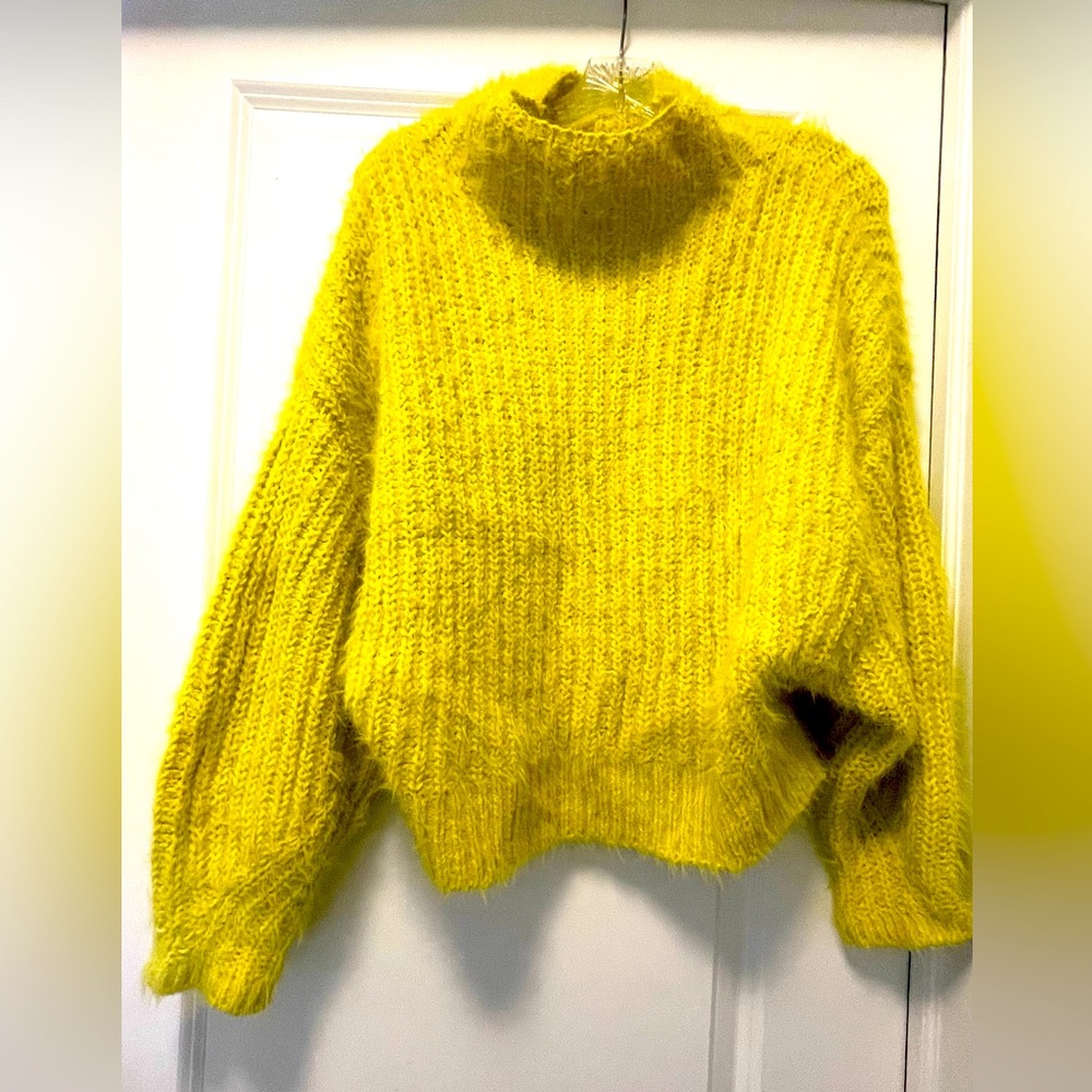 Neon green express sweater